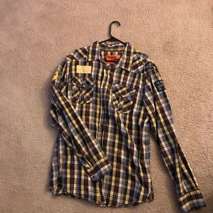 XXL ROLLING PAPER LONG SLEEVE BUTTON DOWN